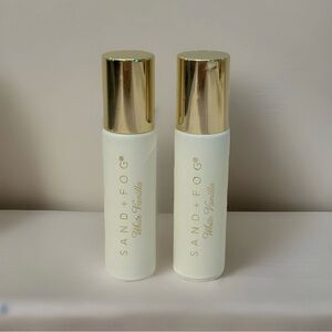 Sand + Fog White Vanilla Scented Oil Rollers For Layering 2x Small .33oz NWOB
